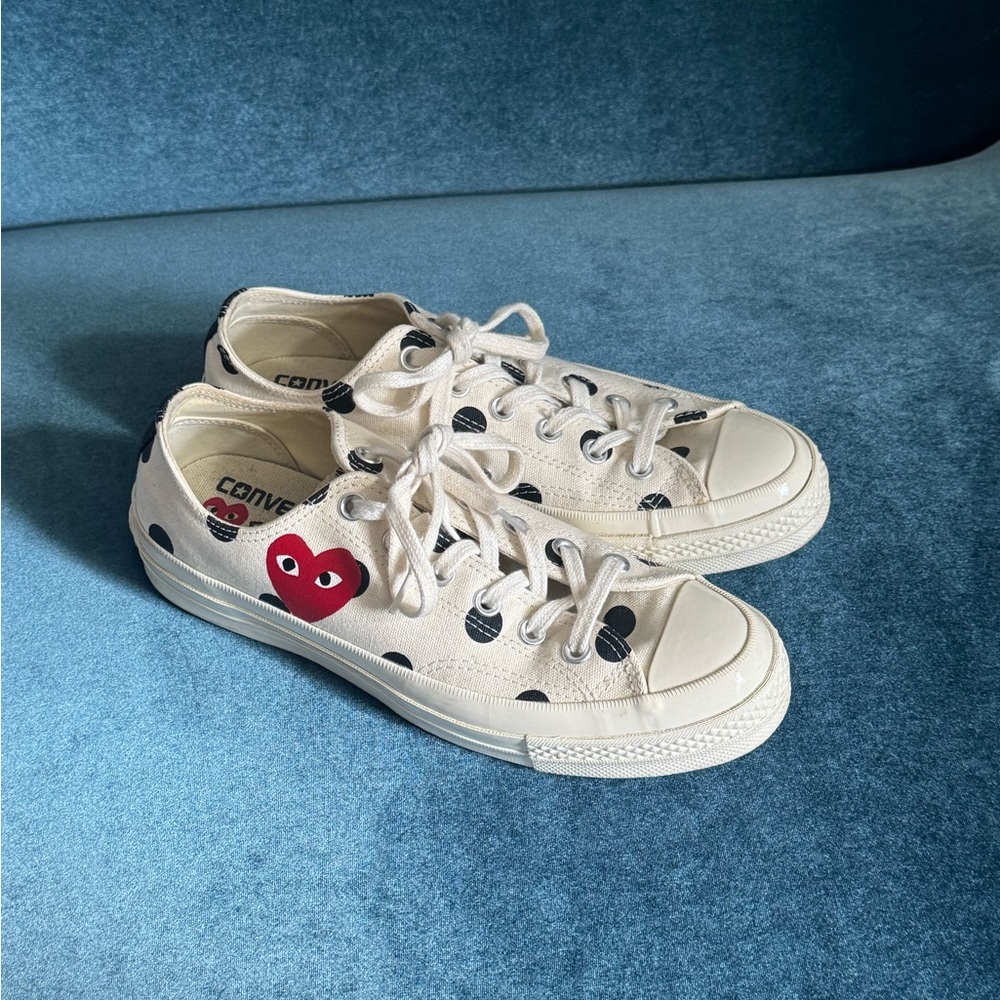 Comme des Garçons X Converse Polka Dot Low-Top Chuck Taylor ‘70 Sneakers sz 7
